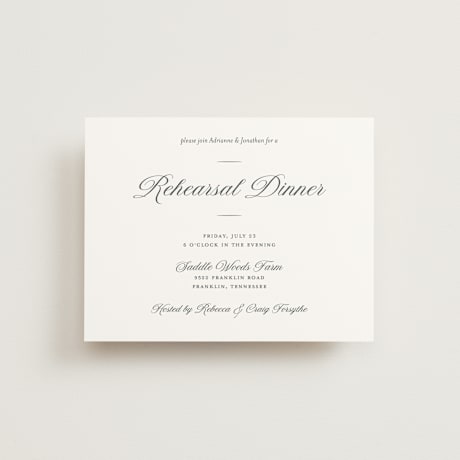 Rehearsal Dinner Cards