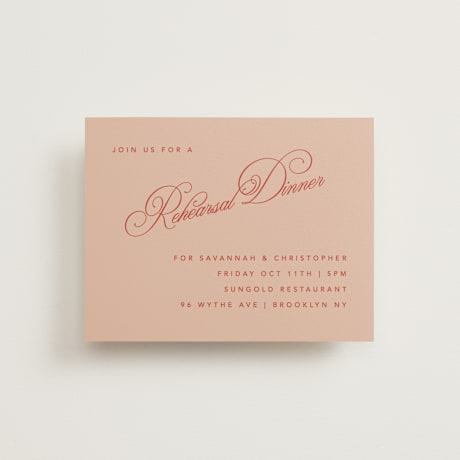 Rehearsal Dinner Cards