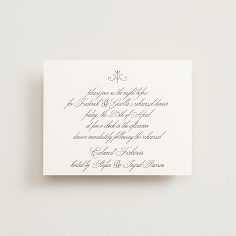 Foil-Pressed Rehearsal Dinner Cards