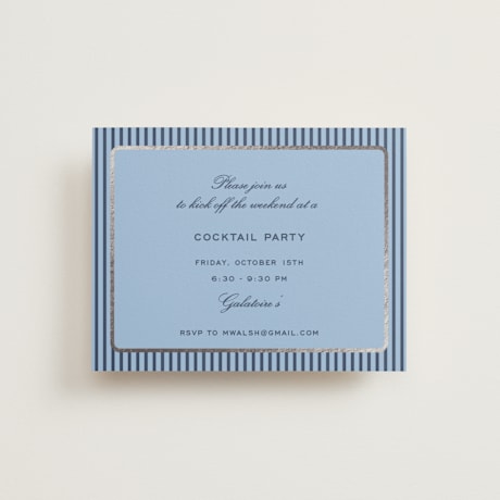Foil-Pressed Rehearsal Dinner Cards