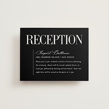 Reception Cards