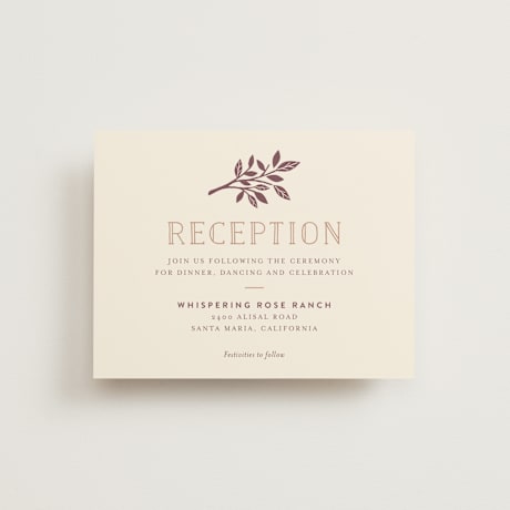 Reception Cards