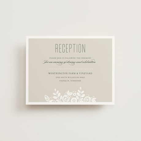 Reception Cards