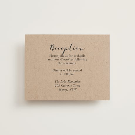 Reception Cards
