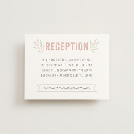 Reception Cards