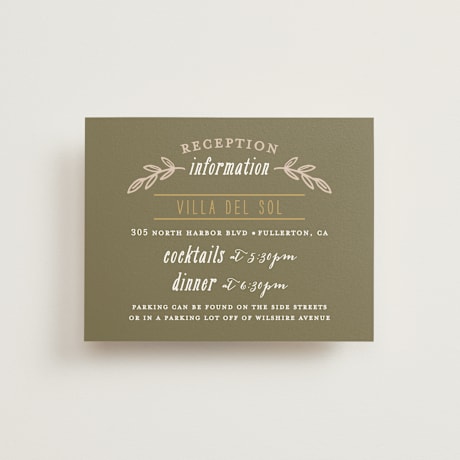 Reception Cards