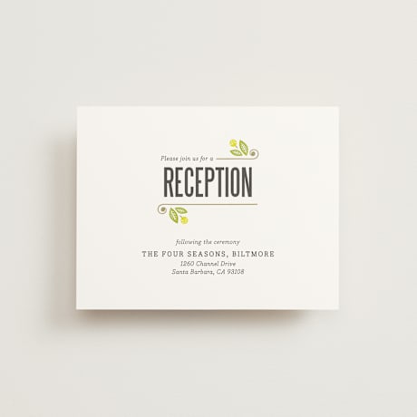 Reception Cards