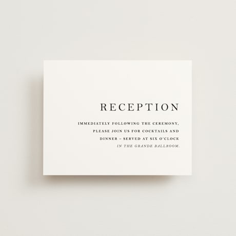 Reception Cards