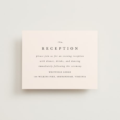 Reception Cards