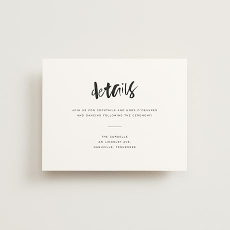 Reception Cards