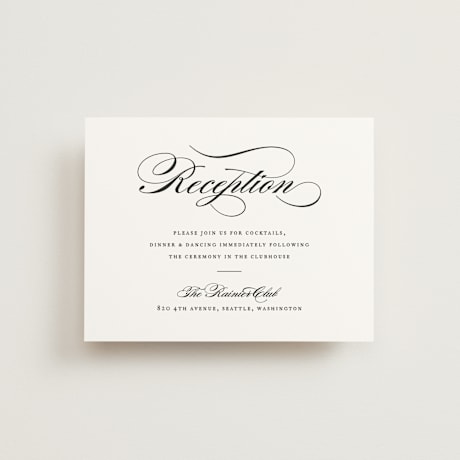 Reception Cards