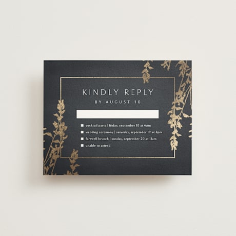 Foil-Pressed Multi-Event RSVP Cards