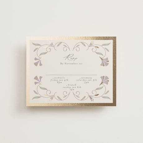 Foil-Pressed Multi-Event RSVP Cards