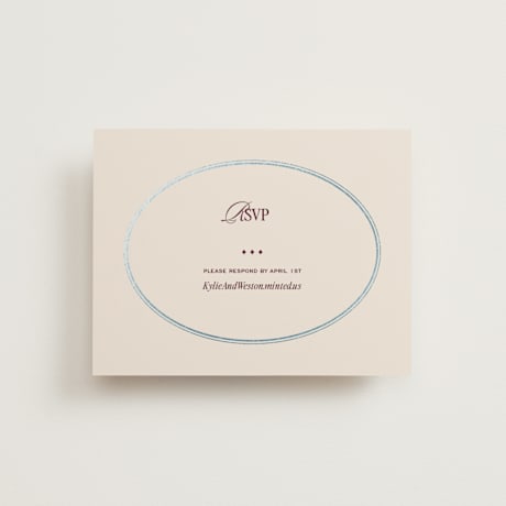 Foil-Pressed RSVP Online Enclosure Cards