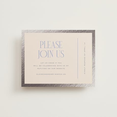 Foil-Pressed RSVP Online Enclosure Cards
