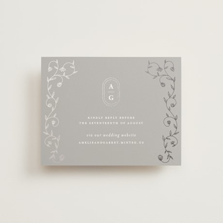 Foil-Pressed RSVP Online Enclosure Cards