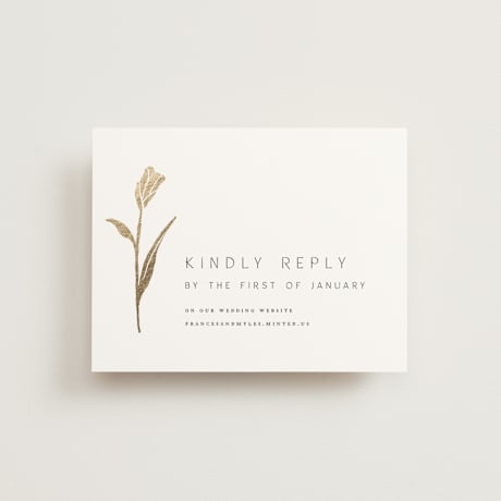 Foil-Pressed RSVP Online Enclosure Cards