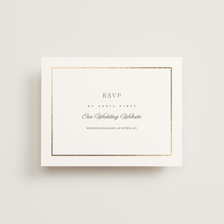 Foil-Pressed RSVP Online Enclosure Cards