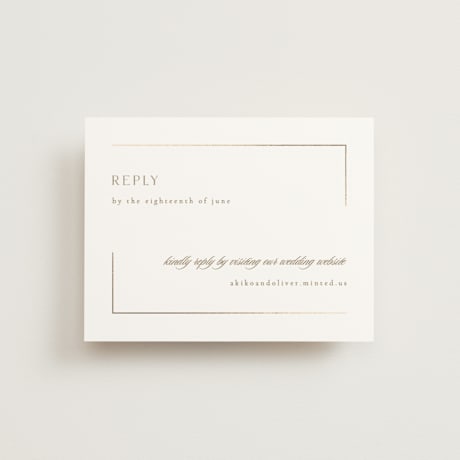 Foil-Pressed RSVP Online Enclosure Cards