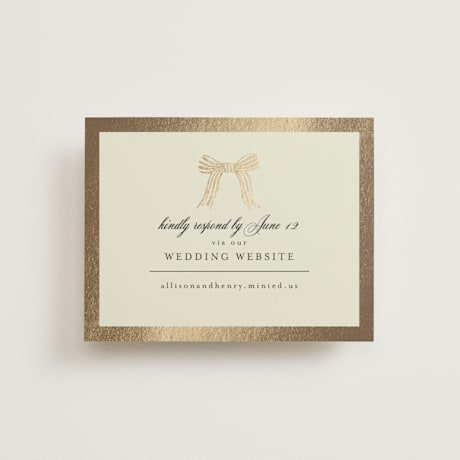 Foil-Pressed RSVP Online Enclosure Cards
