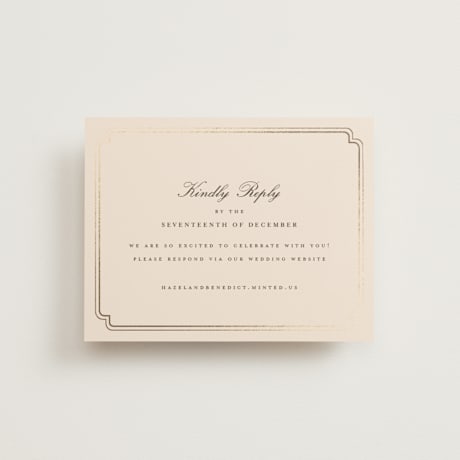 Foil-Pressed RSVP Online Enclosure Cards