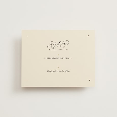 Foil-Pressed RSVP Online Enclosure Cards