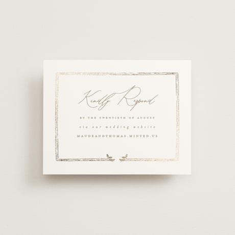 Foil-Pressed RSVP Online Enclosure Cards