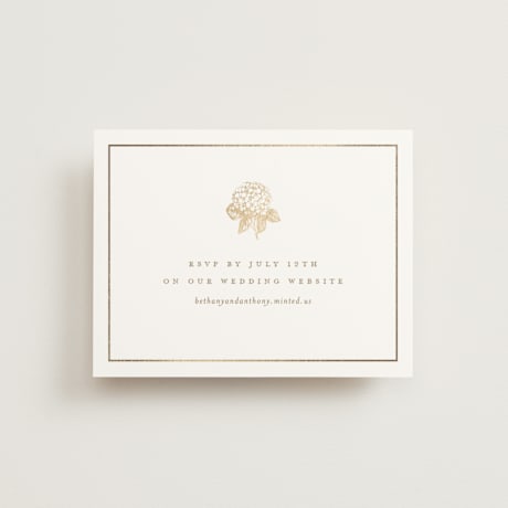 Foil-Pressed RSVP Online Enclosure Cards