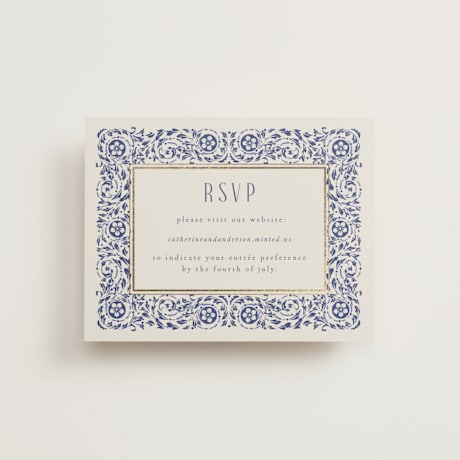 Foil-Pressed RSVP Online Enclosure Cards
