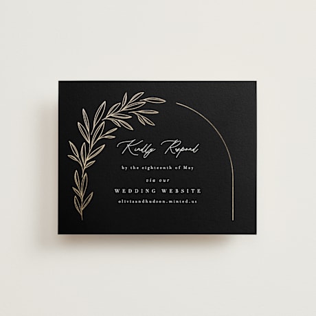 Foil-Pressed RSVP Online Enclosure Cards