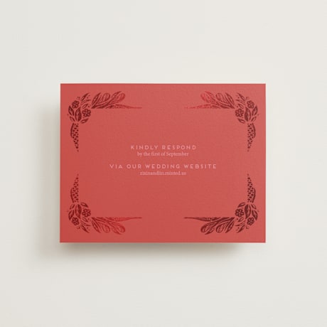 Foil-Pressed RSVP Online Enclosure Cards
