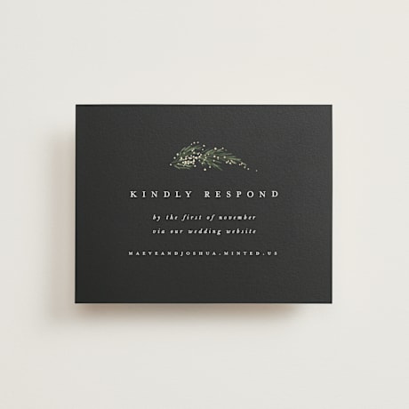 Foil-Pressed RSVP Online Enclosure Cards