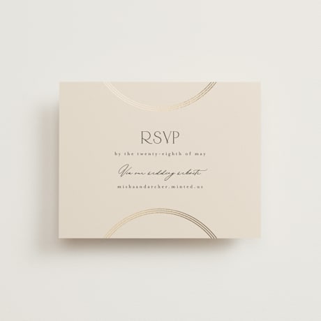 Foil-Pressed RSVP Online Enclosure Cards