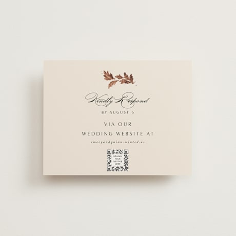 Foil-Pressed RSVP Online Enclosure Cards