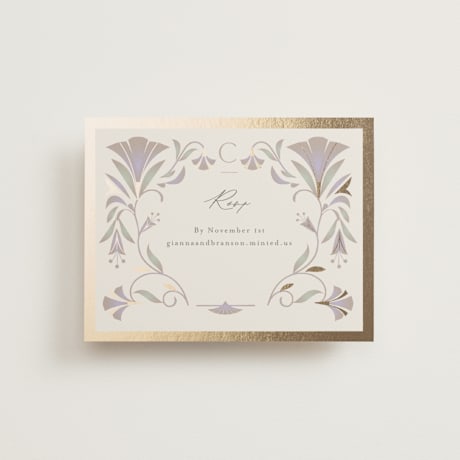 Foil-Pressed RSVP Online Enclosure Cards
