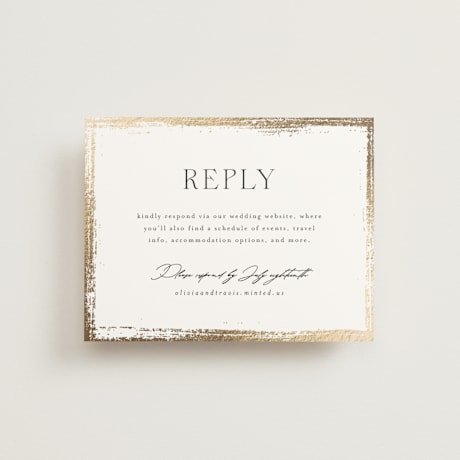 Foil-Pressed RSVP Online Enclosure Cards