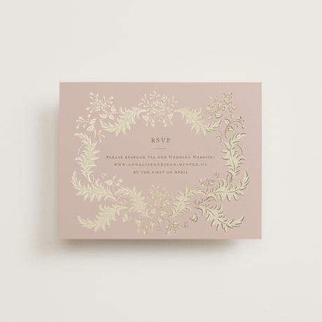 Foil-Pressed RSVP Online Enclosure Cards