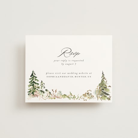Foil-Pressed RSVP Online Enclosure Cards