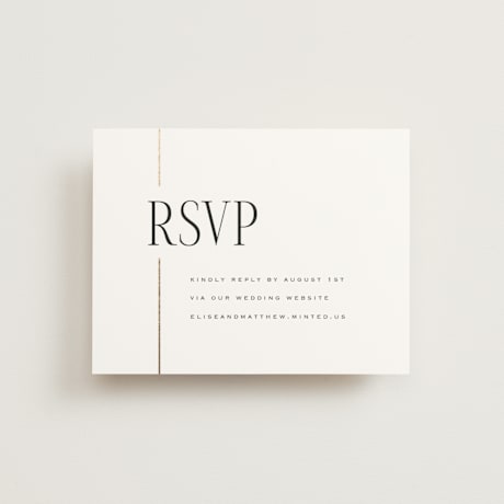 Foil-Pressed RSVP Online Enclosure Cards