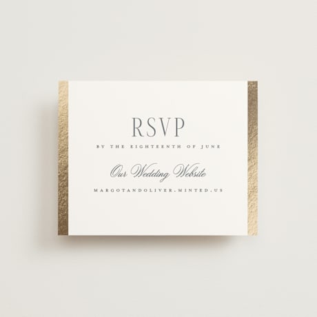 Foil-Pressed RSVP Online Enclosure Cards