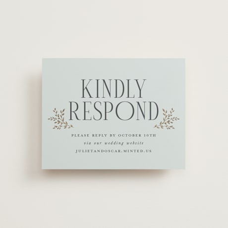 Foil-Pressed RSVP Online Enclosure Cards