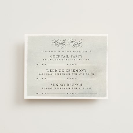 Multi-Event RSVP Cards