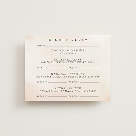 Multi-Event RSVP Cards