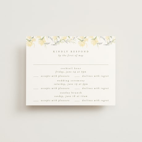 Multi-Event RSVP Cards