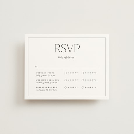 Multi-Event RSVP Cards