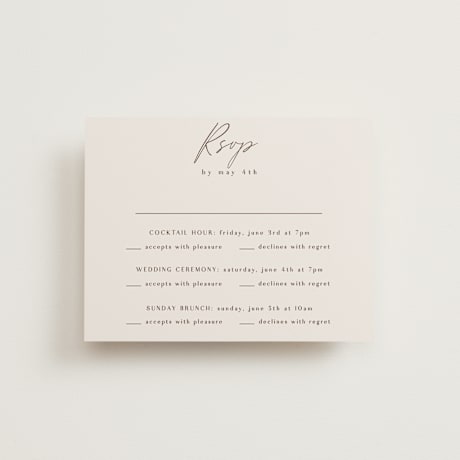 Multi-Event RSVP Cards