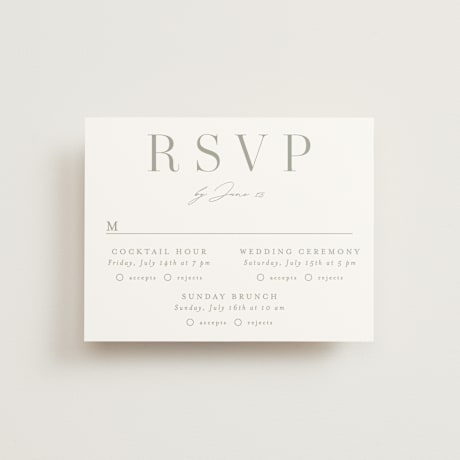 Multi-Event RSVP Cards