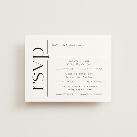 Multi-Event RSVP Cards