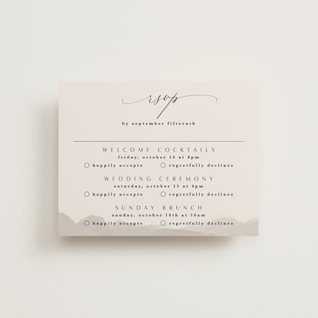 Multi-Event RSVP Cards