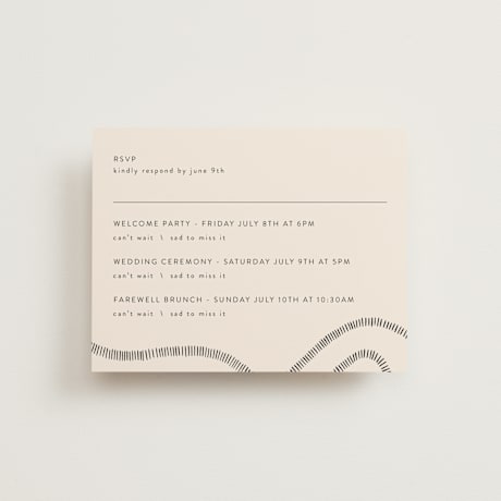 Multi-Event RSVP Cards